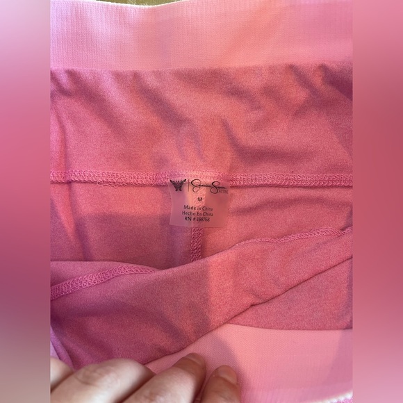 Jessica Simpson Pink Sports Bra and Shorts Set - Picture 6 of 13